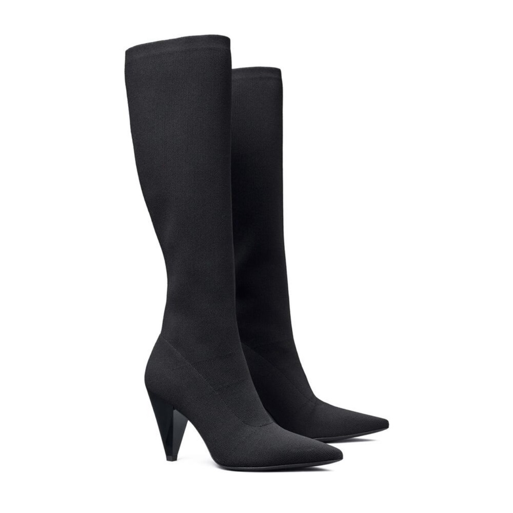 Tory Burch Engineered Knit Knee High Boot size 11